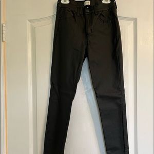 NWOT Vici Woman’s black coated jeans